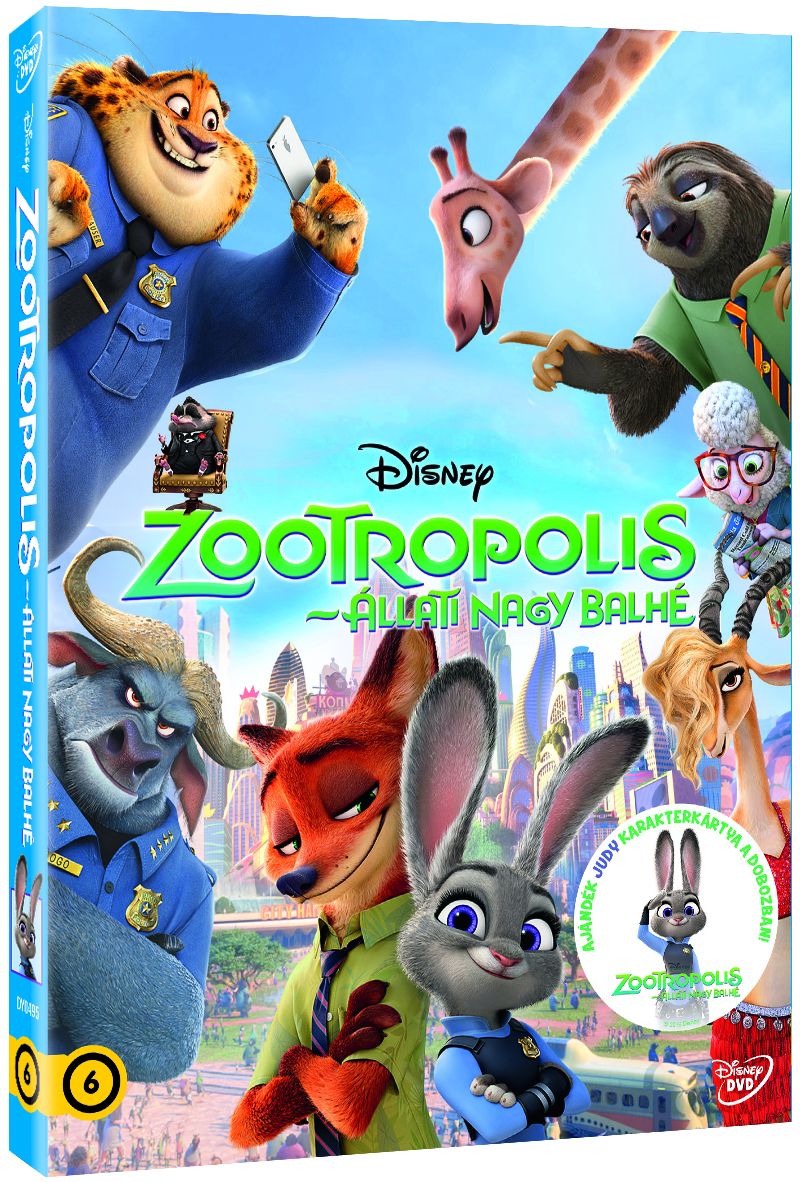 Zootropolis - Állati nagy balhé - Limitált AJÁNDÉK Judy karakterkártyával DVD Zootropolis - Állati nagy balhé - Limitált AJÁNDÉK Judy karakterkártyával DVD