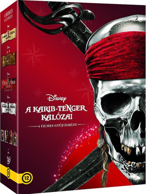 A Karib-tenger kalózai 1-4. (4 DVD)  *Antikvár - Kiváló állapotú* DVD