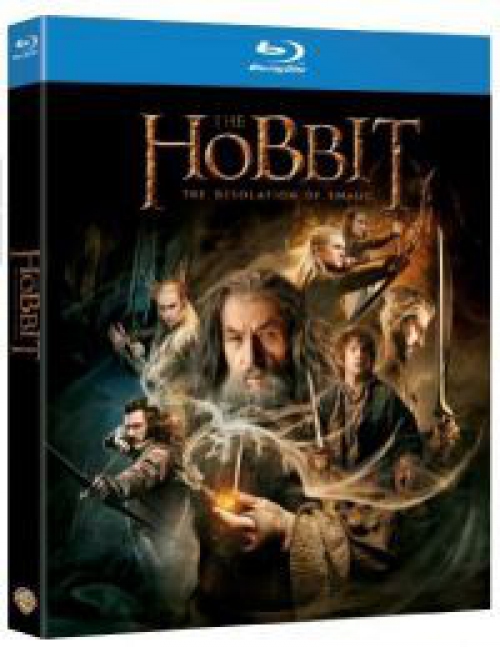 A hobbit - Smaug pusztasága (2 Blu-ray) *Antikvár-Kiváló állapotú-Magyar kiadás* Blu-ray