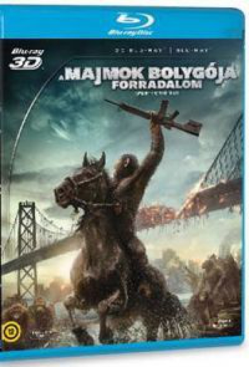 A majmok bolygója - Forradalom  *Magyar kiadás - Antikvár - Kiváló állapotú* 2D és 3D Blu-ray