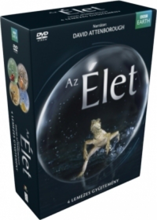 Az Élet (4 DVD) *Díszdobozos* *David Attenborough* *Antikvár - Kiváló állapotú* DVD