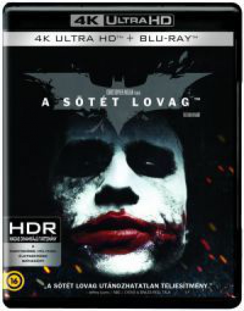 Batman - A sötét lovag (4K Ultra HD (UHD) + BD) *Import-Idegennyelvű borító* Blu-ray Batman - A sötét lovag (4K Ultra HD (UHD) + BD) *Import-Idegennyelvű borító* Blu-ray