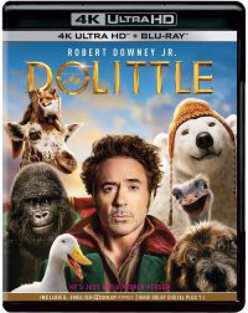 Dolittle (4K UHD + Blu-ray) *Magyar kiadás - Antikvár - Kiváló állapotú* Blu-ray