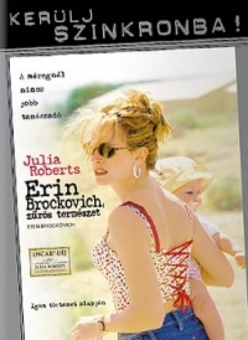 Erin Brockovich, zűrös természet  *Szinkronos* *Antikvár - Kiváló állapotú* DVD