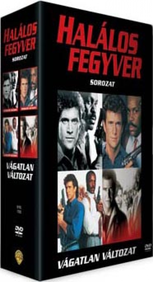 Halálos fegyver 1-4. (4 DVD) *Gyűjtemény* *Szinkronos csomag * *Antikvár - Kiváló állapotú* DVD