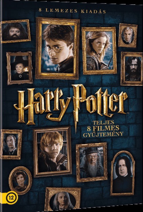 Harry Potter: A teljes gyűjtemény (8 DVD)  *Díszdobozos* *Antikvár - Kiváló állapotú* DVD
