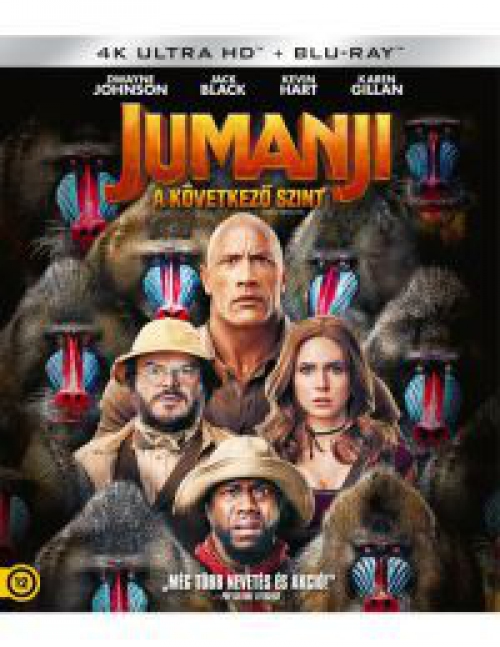 Jumanji - A következő szint (4K UHD + Blu-ray) *Magyar kiadás - Antikvár - Kiváló állapotú* Blu-ray