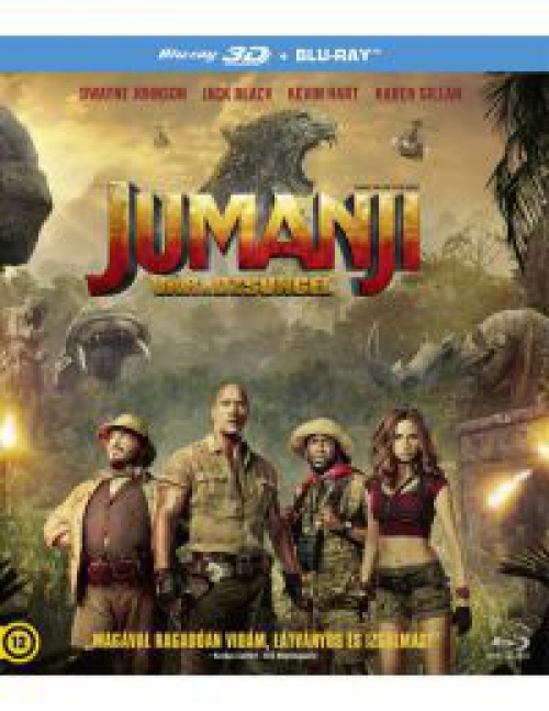 Jumanji - Vár a dzsungel  *Magyar kiadás - Antikvár - Kiváló állapotú* 2D és 3D Blu-ray