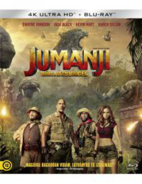 Jumanji - Vár a dzsungel (4K UHD+Blu-ray) *Magyar kiadás - Antikvár - Kiváló állapotú* Blu-ray