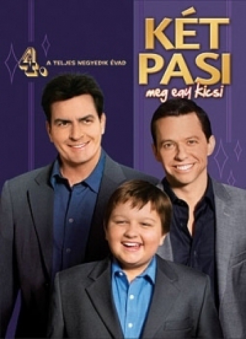 Két pasi, meg egy kicsi - 4. évad (4 DVD) DVD Két pasi, meg egy kicsi - 4. évad (4 DVD) DVD