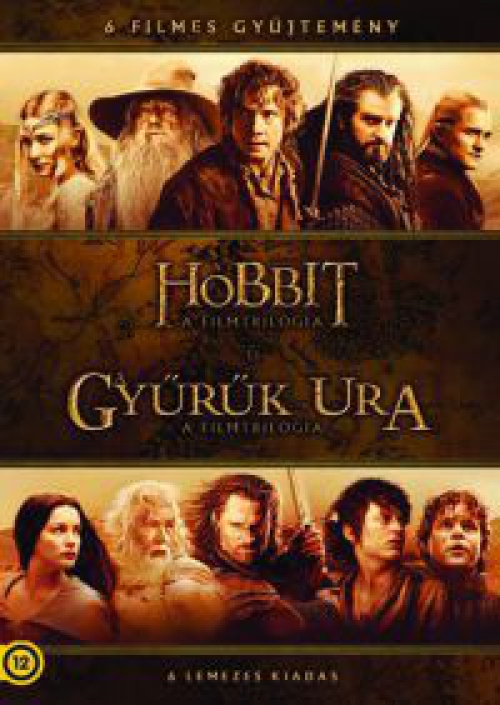 Középfölde gyűjtemény (6 DVD) - Hobbit és Gyűrűk Ura trilógia DVD