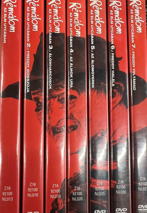 Rémálom az Elm utcában gyűjtemény 1-7. (7 DVD)  *Antikvár-Kiváló állapotú-Ritkaság* DVD
