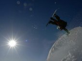 Snowboarddal Alaszkában