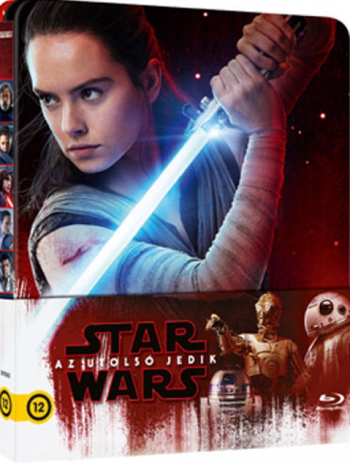 Star Wars: Az utolsó jedik (2 Blu-ray) *Limitált, Fémdobozos - Steelbook* *Magyar kiadás - Antikvár  Blu-ray