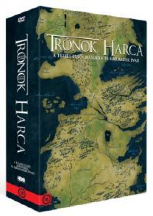 Trónok harca - 1-3. évad (15 DVD) *Antikvár - Kiváló állapotú* DVD