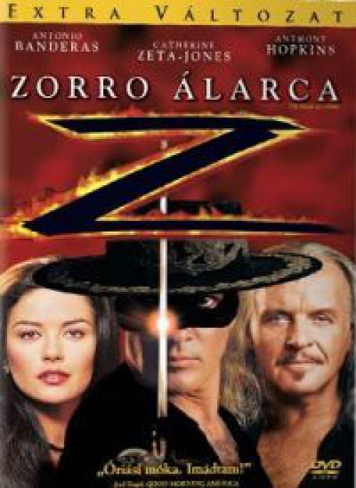 Zorro álarca *Feliratos*  *Antonio Banderas - Anthony Hopkins - Antikvár - Kiváló állapotú* DVD